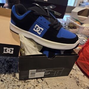 DC Lynx Zero Black and Blue Sneakers